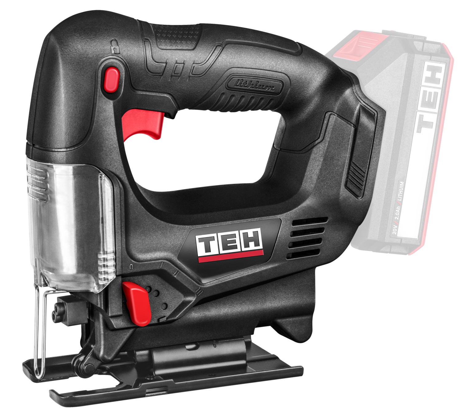 TEH 65mm Cordless Jigsaw  Wood &amp; Metal LJS665 Unit Only Jig Saw