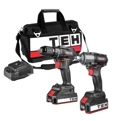 Brushless Impact Drill Driver &amp; Impact Wrench Tool Set 2-piece