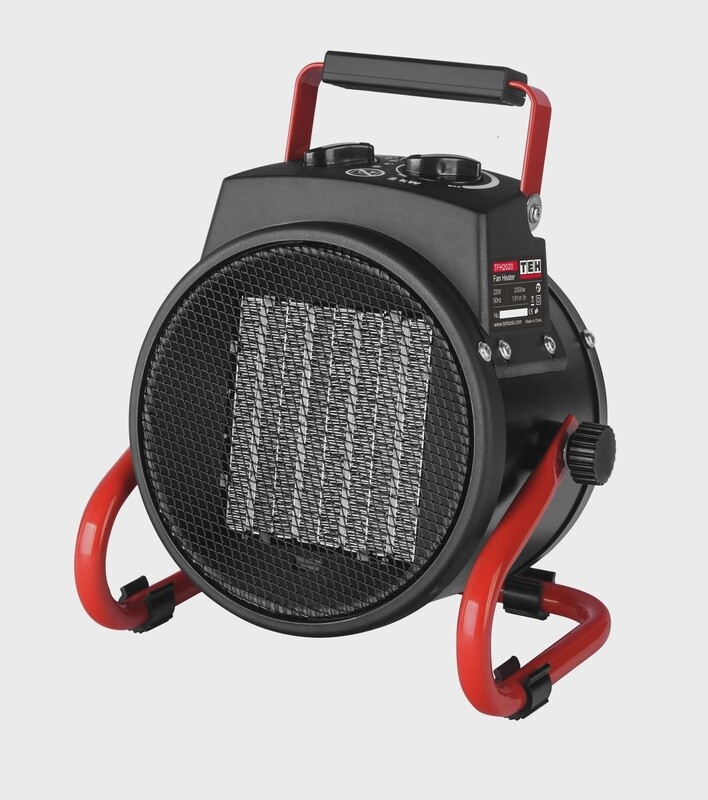 TEH 2KW Electric Fan Heater | 3 Heat Settings | 120° Adjustable | Overheat Protection | Home Office &amp; Workshop