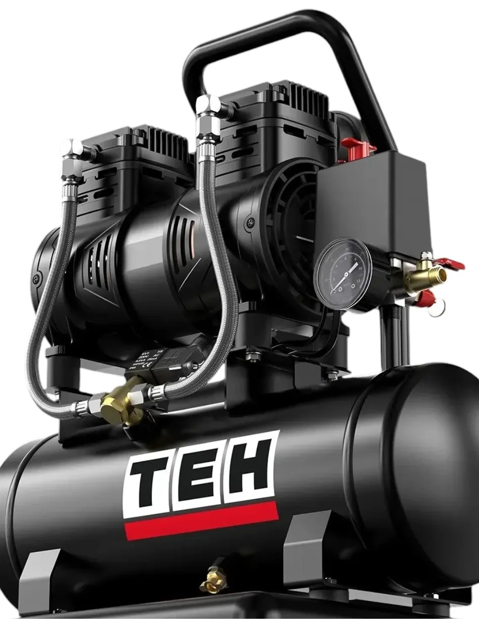 TEH TAC10L 10L Oil-Free Air Compressor — 1300W — 190 L/min — 7 Bar — DIY &amp; Home Workshop
