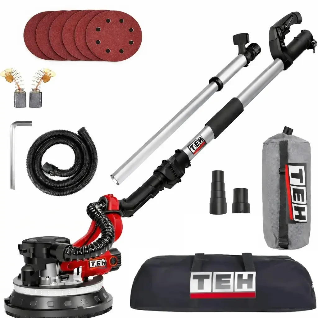 Dustless Drywall Sander with LED Light and Telescopic Handle – 880W Electric Wall Sander Dustless Drywall Sander with LED Light and Telescopic Handle – 880W Electric Wall Sander