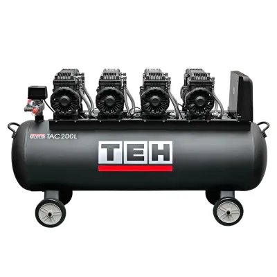 TEH TAC200L 200L Oil-Free Air Compressor — 6KW 8HP — 800 L/min — 8 Bar — Industrial &amp; Workshop