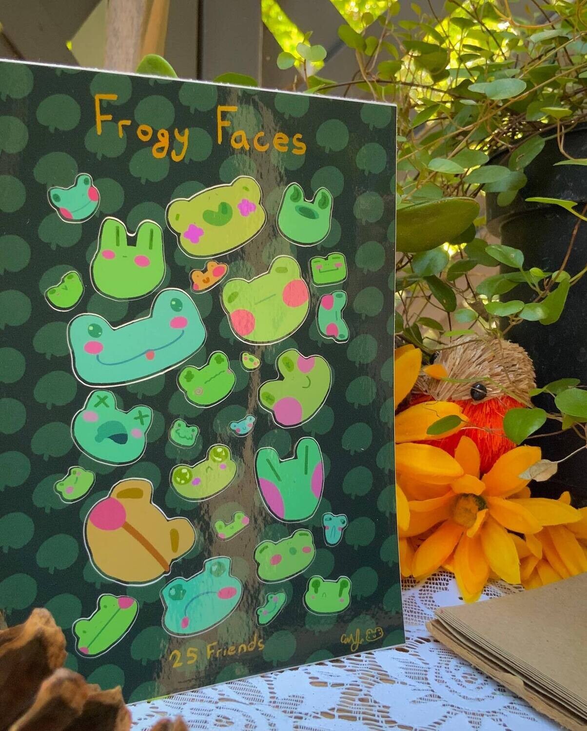 Frogy Face Sticker Sheets