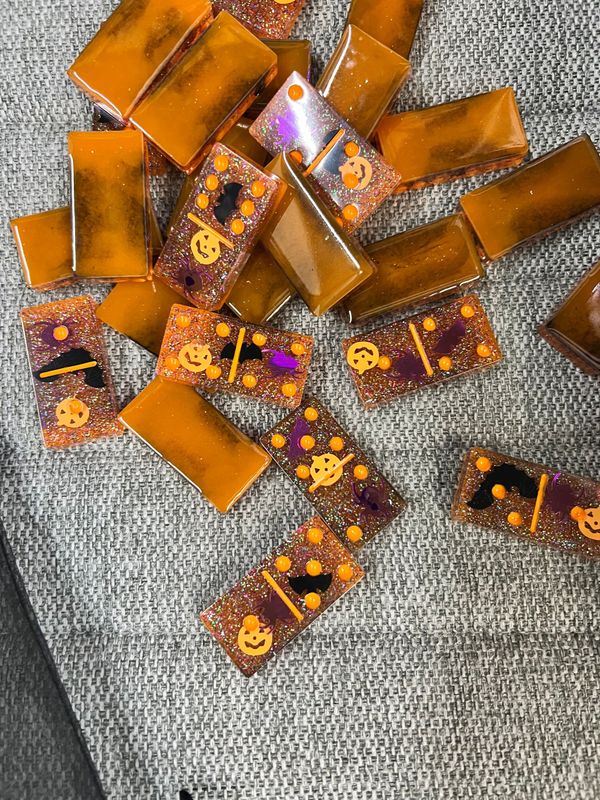 Halloween Themed Infused Dominoes