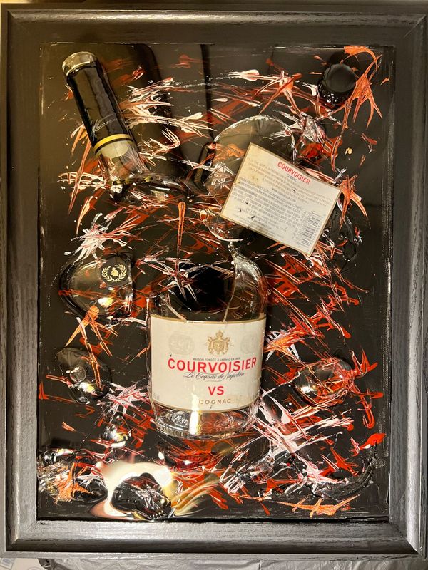 Courvoisier VS Bottle Resin Wall Art 12x16