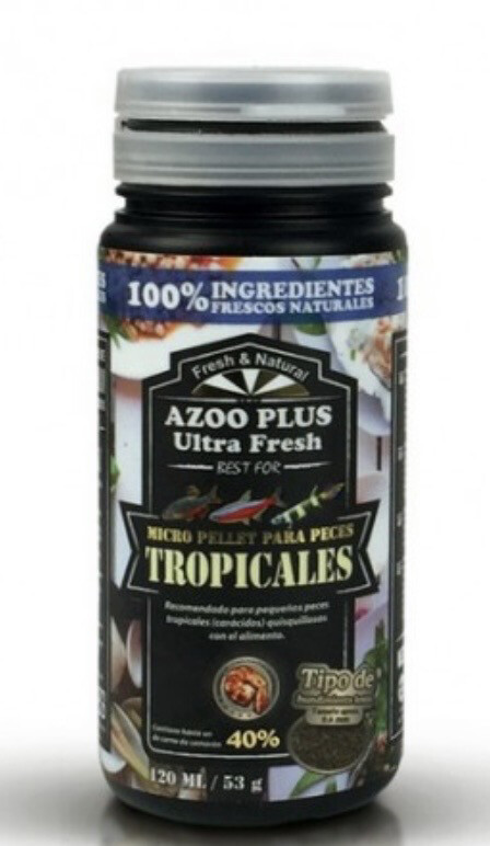 ULTRA FRESH TROPICAL MICRO PELLETS - 120ML AZOO
