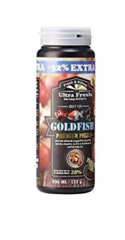 Gold Fish Premium 330ml pellet Azoo plus Ultra fresh