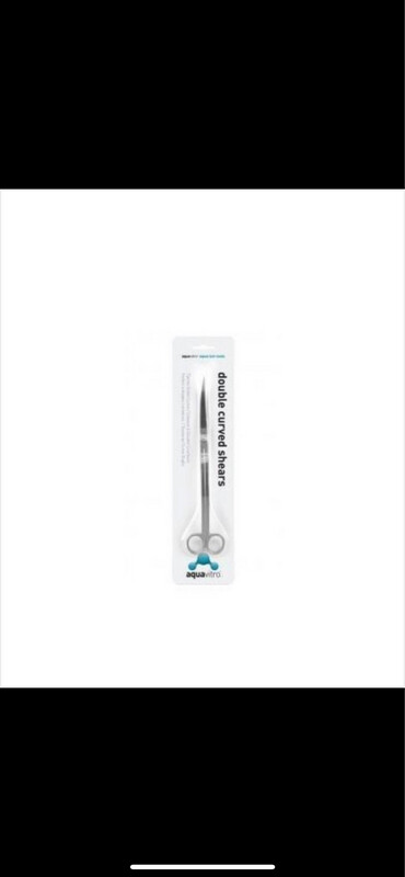 Tijera curva 25 cm aquavitro