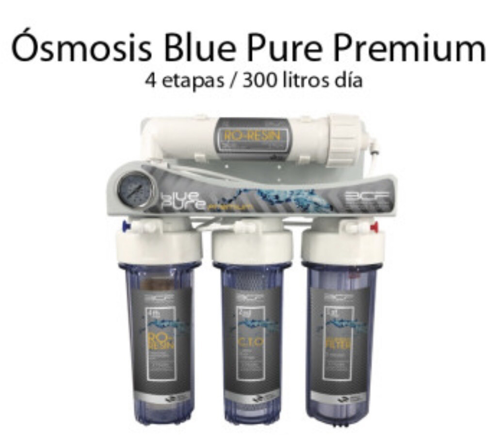 Equipo de Ósmosis Blue Pure Premium 4 etapas 300L/día
