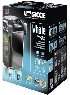 Whale externo 120 negro Sicce