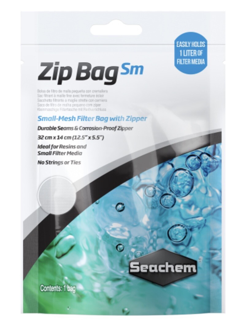 SEACHEM Zip Bag, SM malla fina 32x14cm