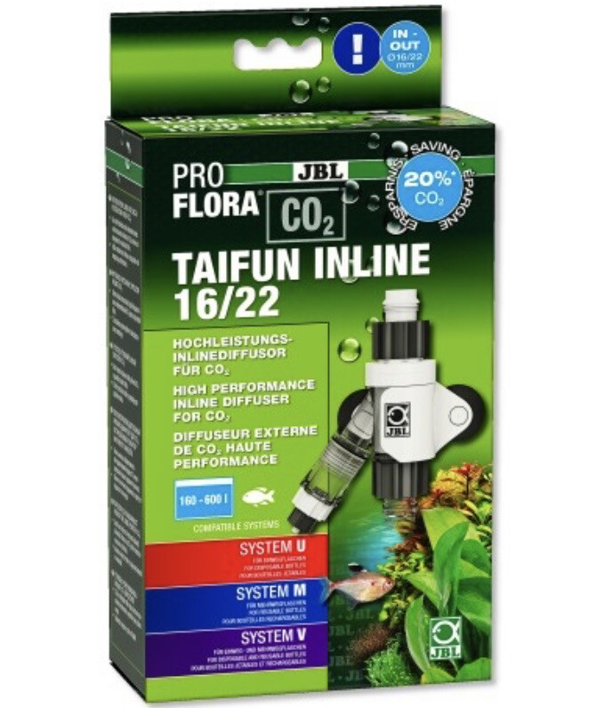 ATOMIZADOR JBL PROFLORA CO2 TAIFUN INLINE 16/22