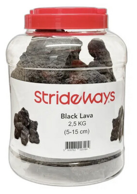 Strideways Black Lava Stone 2,5kg Bottle