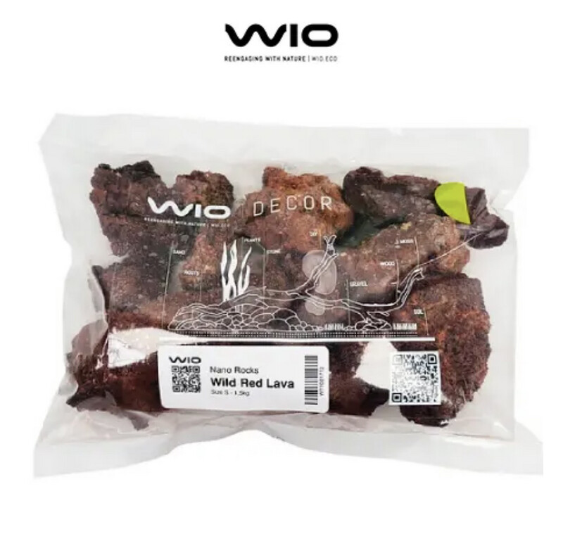 WIO Wild Red Lava nano rocks 3 litros