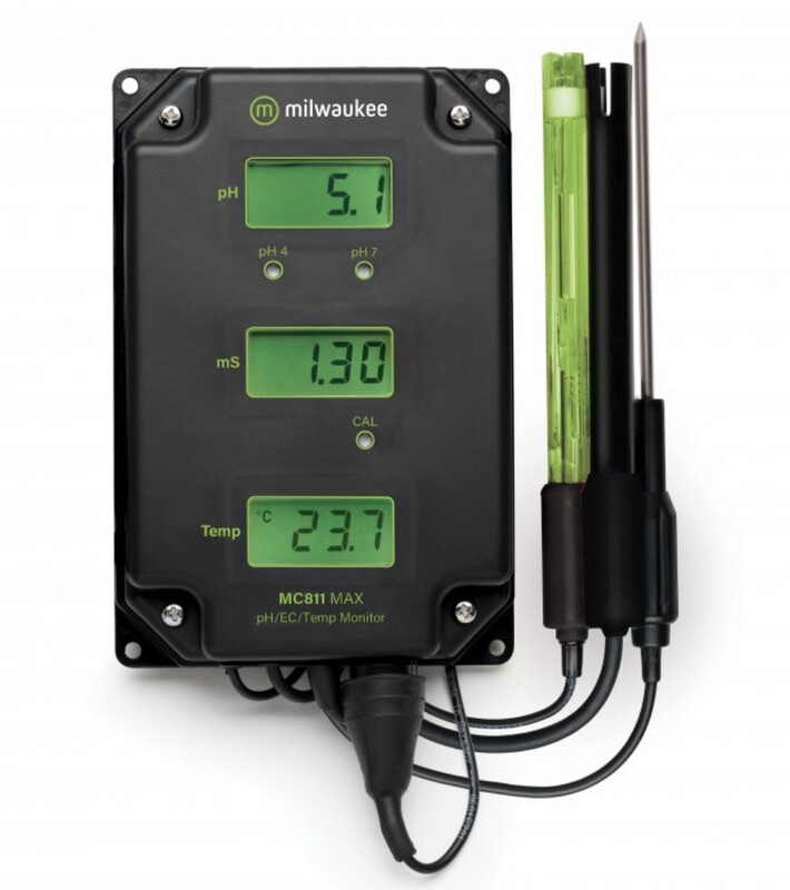 MC811 Medidor continuo PH-EC-Temperatura