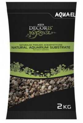 AQUAEL NATURAL MULTICOLORED GRAVEL 3-5MM - BOLSA DE 2KG