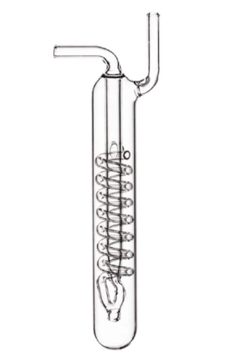 Blau Glass spiral buble counter