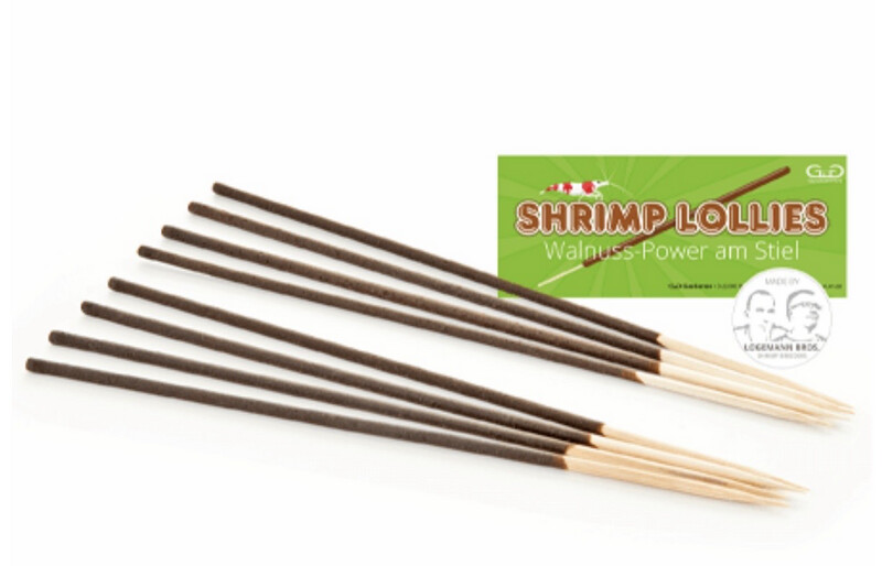 Shrimp Lollies Walnuss Power Glas Garten
