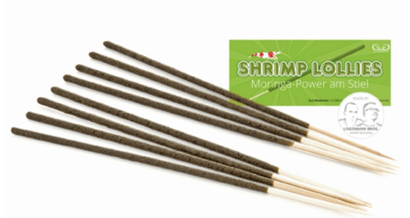 Shrimp Lollies Moringa Power Glas Garten