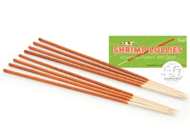 Shrimp Lollies Artemia Power Glas Garten