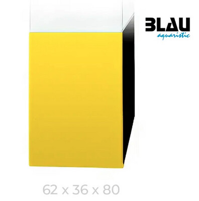 Mesa Blau Negro Amarillo 62x36x80