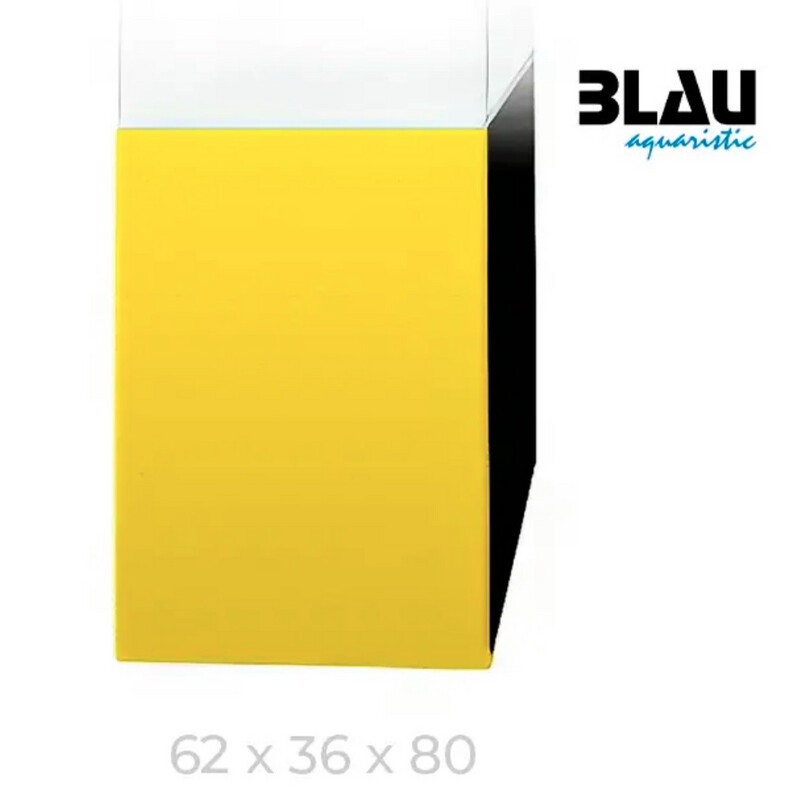 Mesa Blau Negro Amarillo 62x36x80