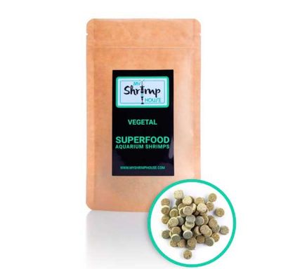 Comida Vegetal en Pastillas para Gambas 80gr