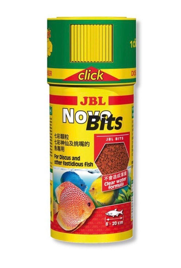 JBL Novobits Click, Alimento Granulado Para Peces Disco 250 Ml