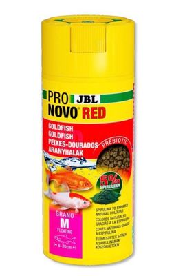 JBL PRONOVO RED (grano M) 250ml click, alimento peces agua fría
