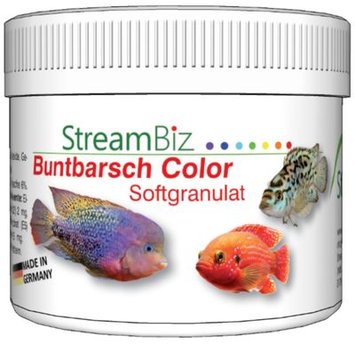 StreamBiz Cichlid Color Gránulos Suaves 80 g