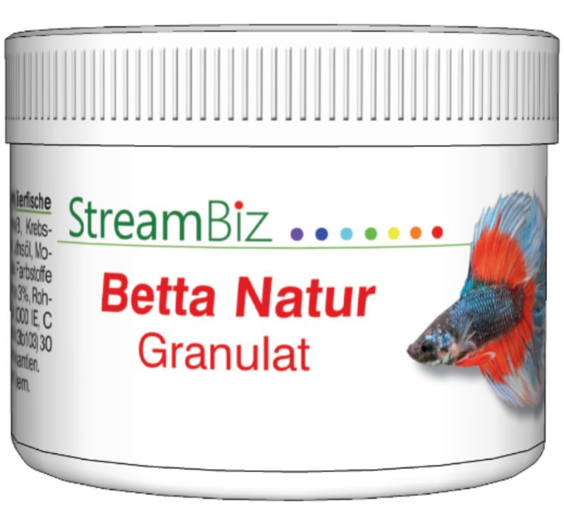 StreamBiz Betta Gránulos Naturales 40gr