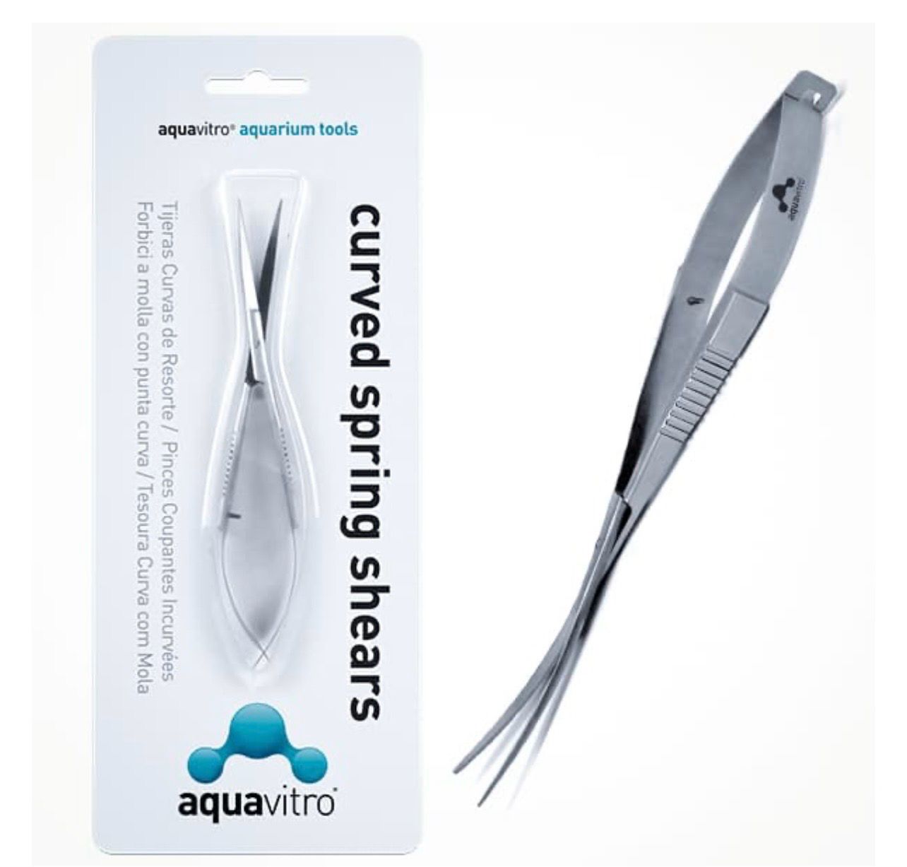 Tijeras Curvas de Resorte, 15 cm