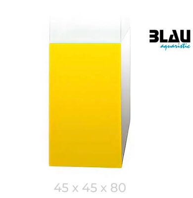 Mesa Blau Blanco Amarillo 45x45x80