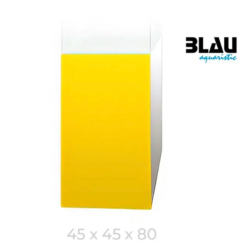 Mesa Blau Blanco Amarillo 45x45x80