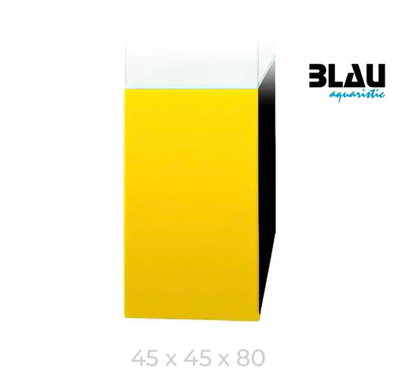 Mesa Blau Negro Amarillo 45x45x80