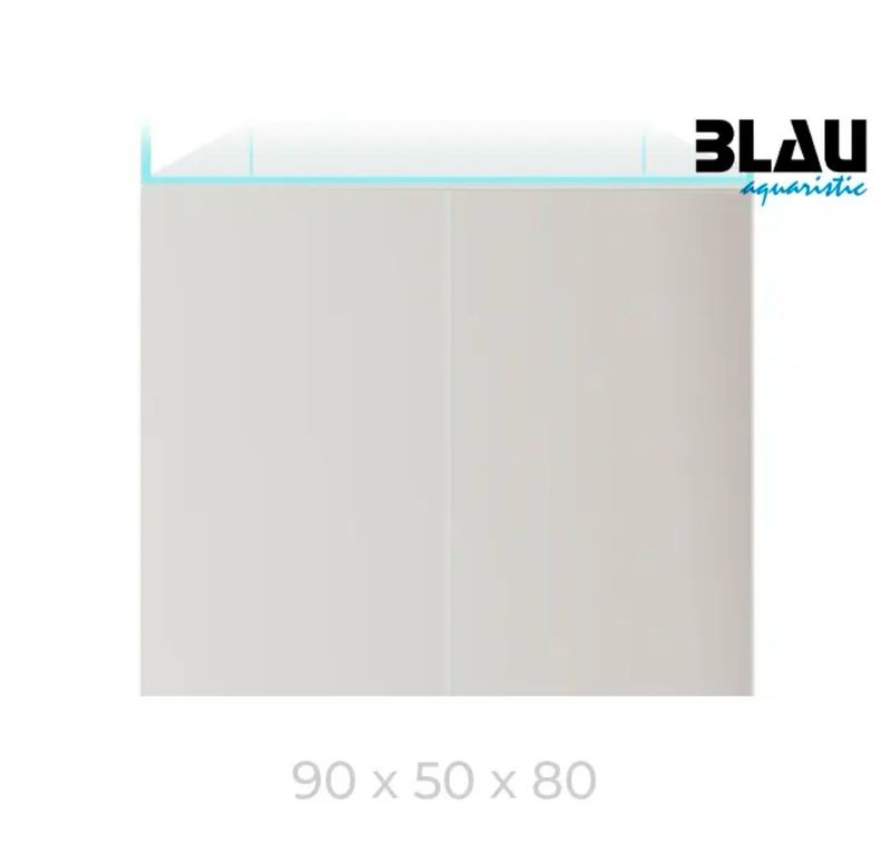 Mesa Blau Gran Cubic Stand 92x50x80 Blanco