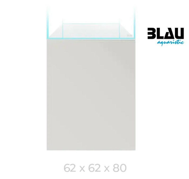 Mesa Blau Gran Cubic Stand 62x62x80 Blanco