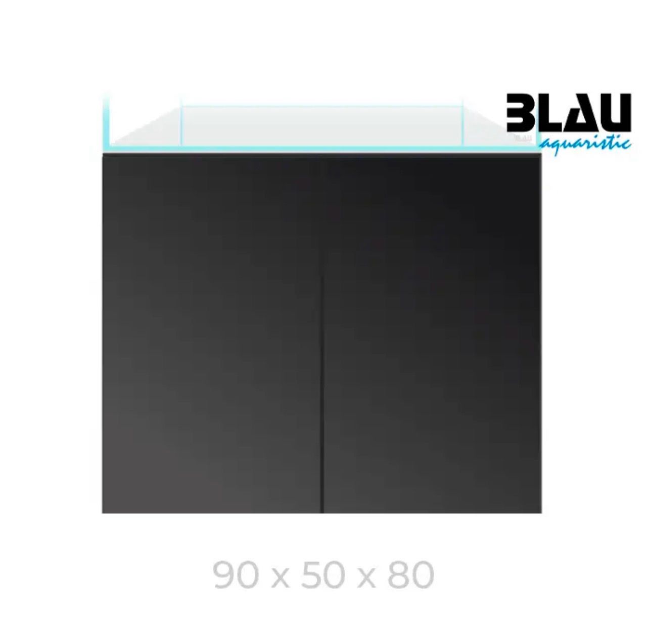 Mesa Blau Gran Cubic Stand 92x50x80 Negro