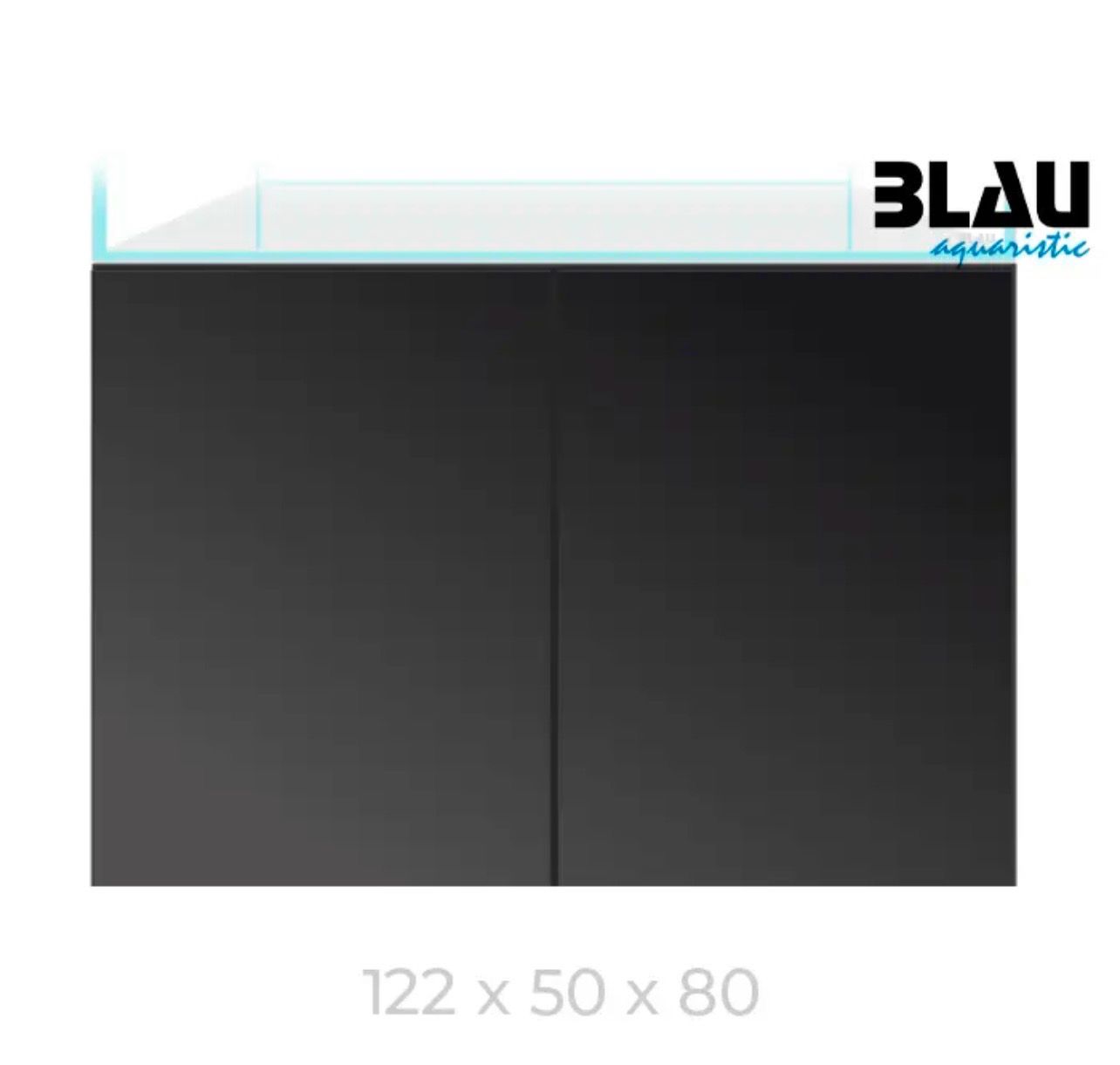 Mesa Blau Gran Cubic Stand 122x50x80 Negro
