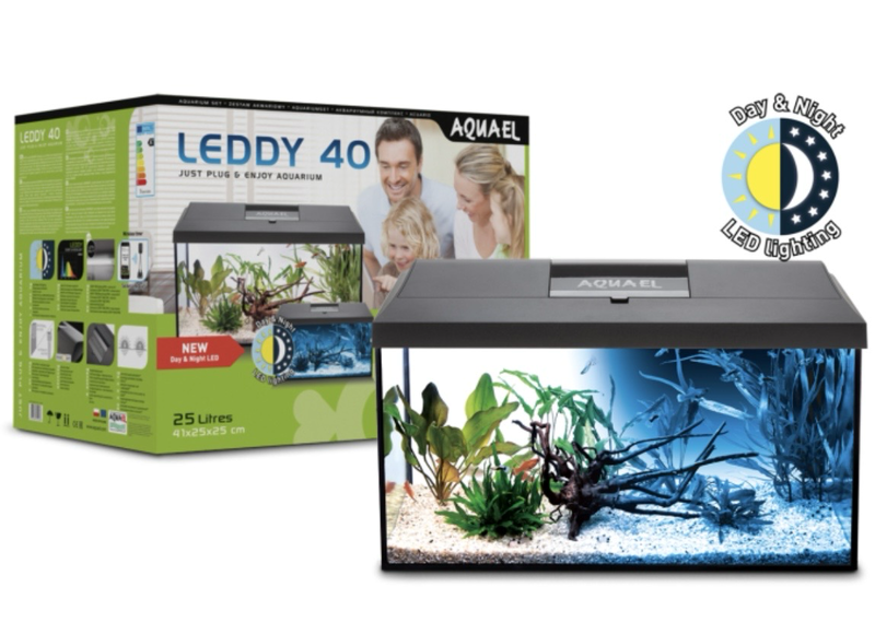 SET ACUARIO LEDDY 60 NEGRO D&N