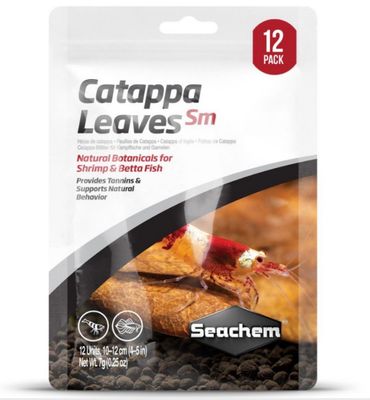 Hojas de Catappa small. Pack 12 unid. Seachem