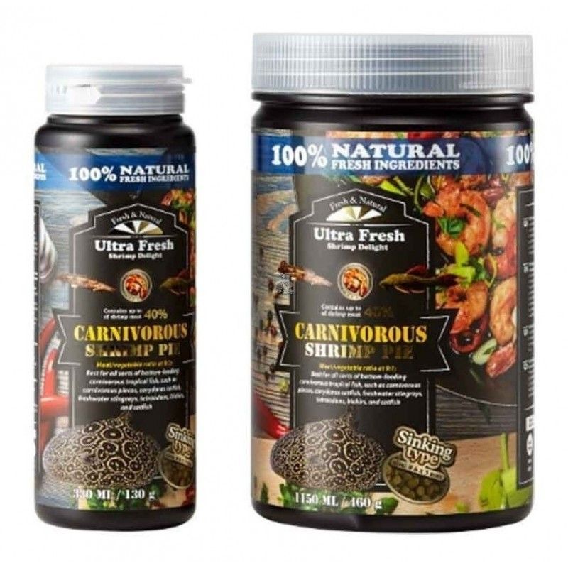 TABLETA PREMIUM CARNIVOROUS SHRIMP PIE 330ML/130g