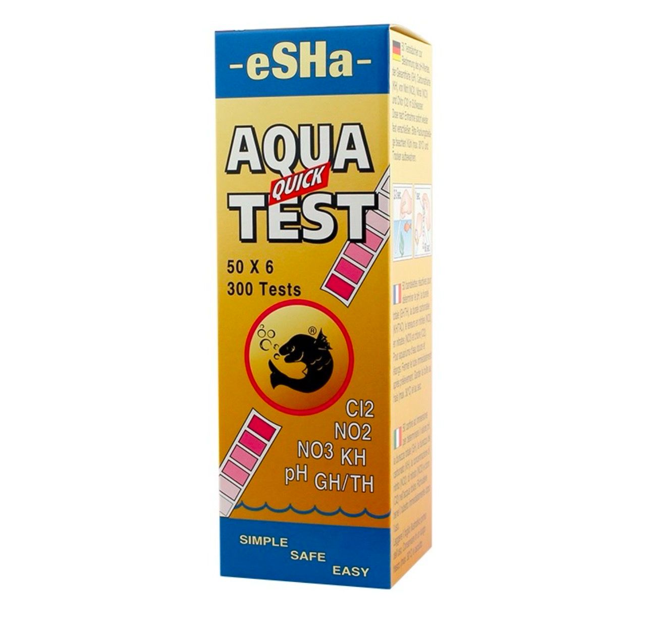 Tiras de Prueba rápida eSHa Aqua 6 en 1