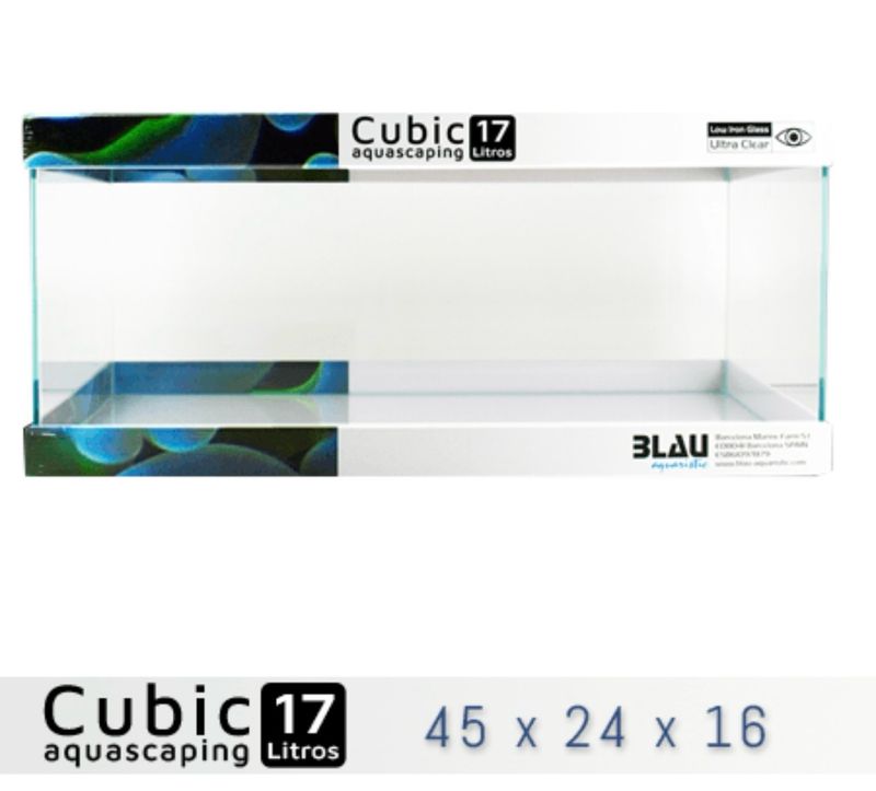 Blau Cubic Aquascaping 17 Shallow 17 Litros