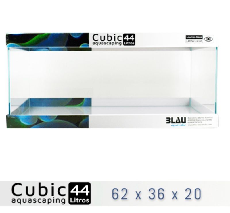 Blau Cubic Aquascaping 44 Shallow 44 Litros