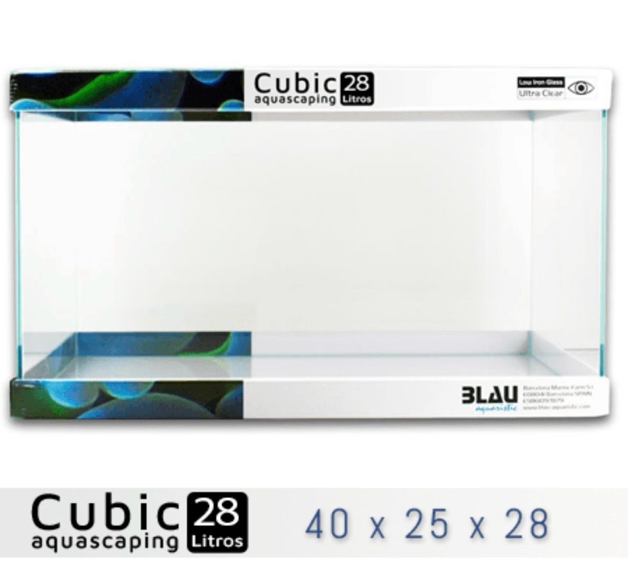 Blau Cubic Aquascaping 28 litros
