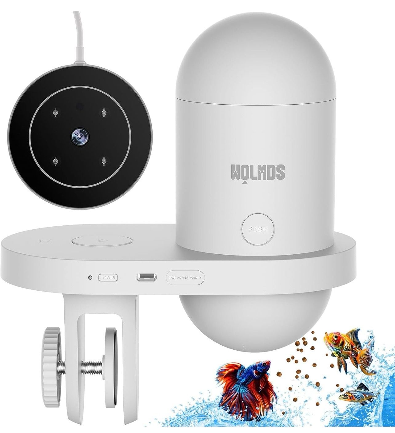 Comedero inteligente con cámara wifi