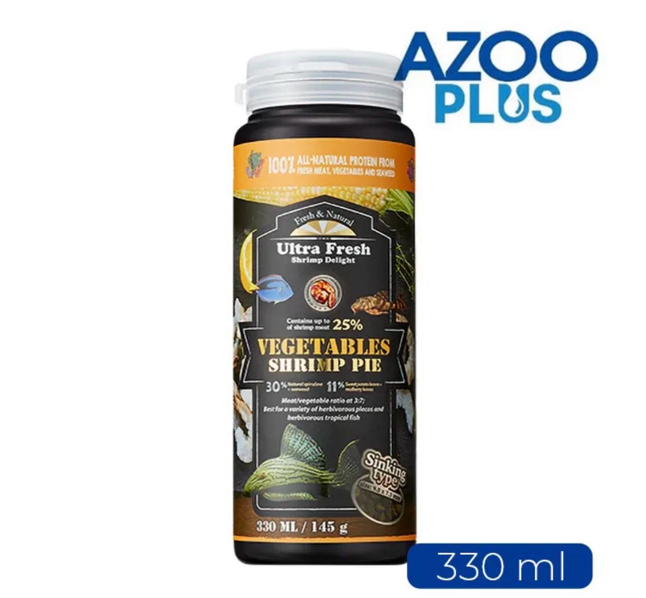 Azoo Tableta Premium Vegetal Plecos 330 ml