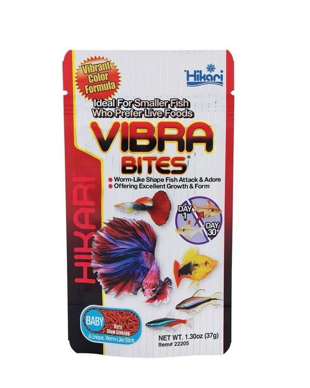 Hikari Vibra Bites Baby 37g – Alimento Premium para Peces Pequeños