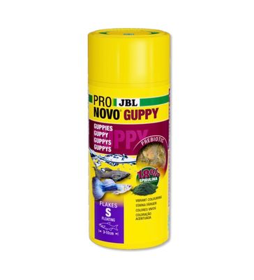 ? JBL ProNovo Guppy Flakes S 250 ml – Alimento en escamas para guppys y peces vivíparos